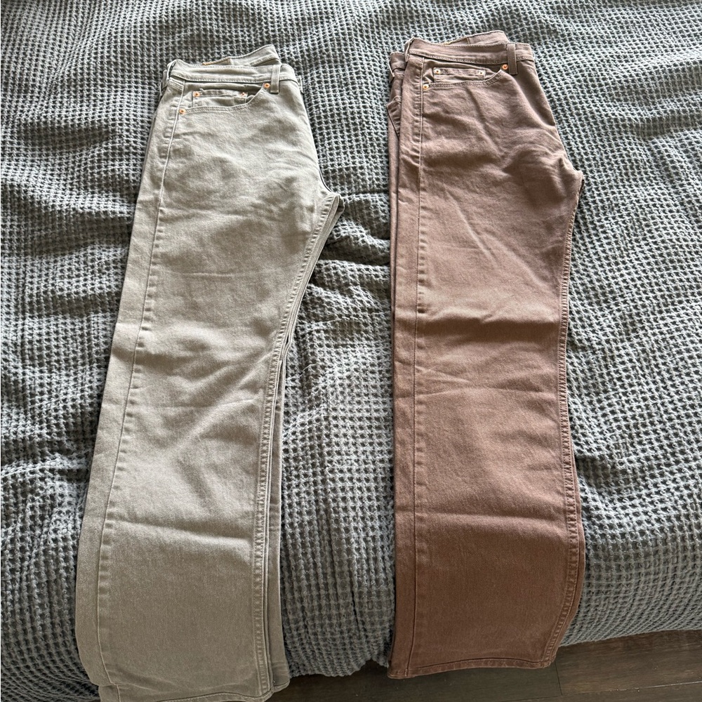 Levi’s 505 Men’s Jeans - 2 pair Brown & Gray